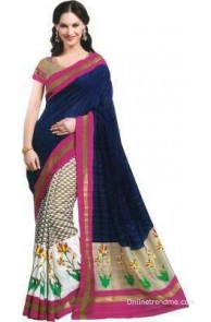 Parchayee Printed Bollywood Art Silk Sari